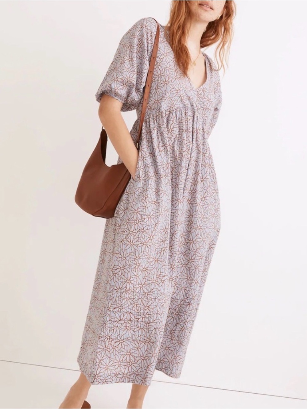 Madewell Marianna midi dress Dream On Daisies floral pattern cottage peasant - Picture 1 of 16